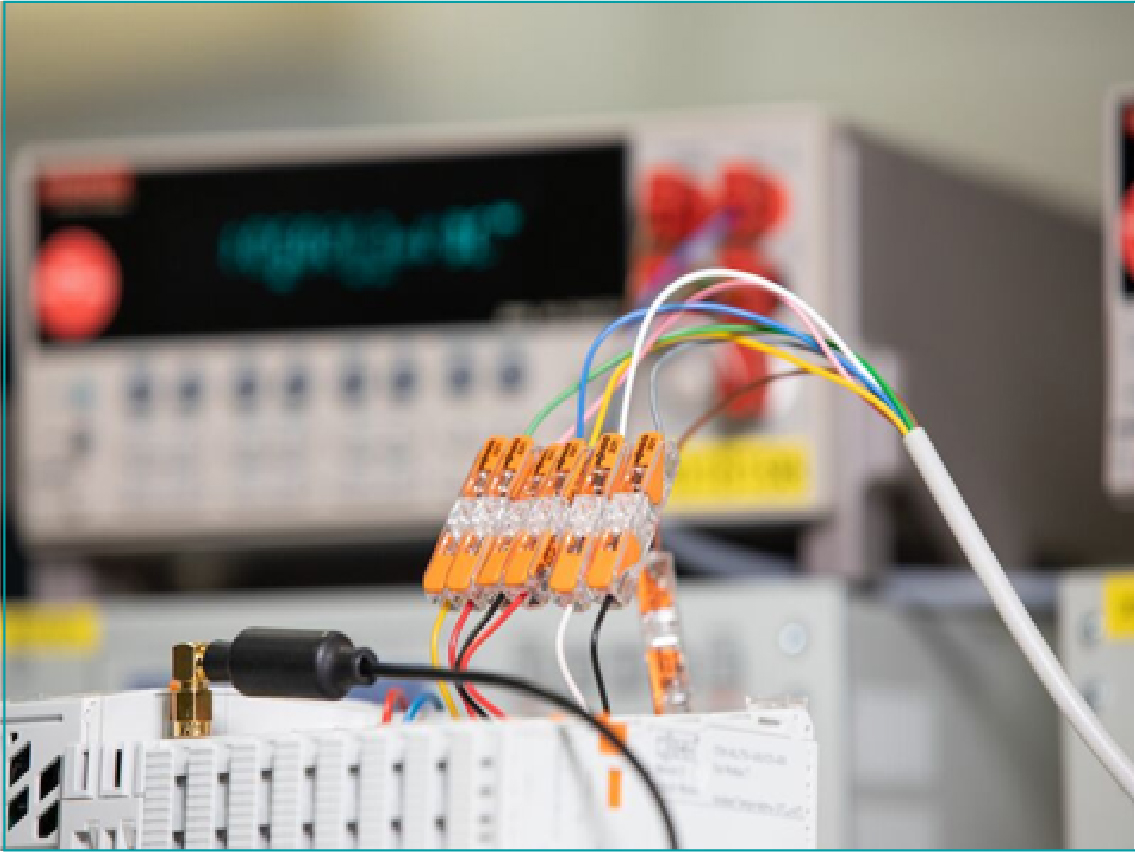 Connections in laboratory or test fields