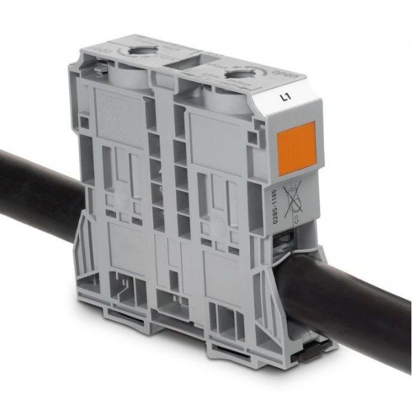 High-Current Rail-Mount Terminal Blocks with POWER CAGE CLAMP